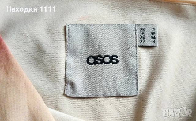 ASOS Уникална коктейлна официална рокля с едно рамо, размер 36, перфектна, снимка 6 - Рокли - 54822942