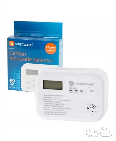 Детектор за дим и въглероден окис Smartwares