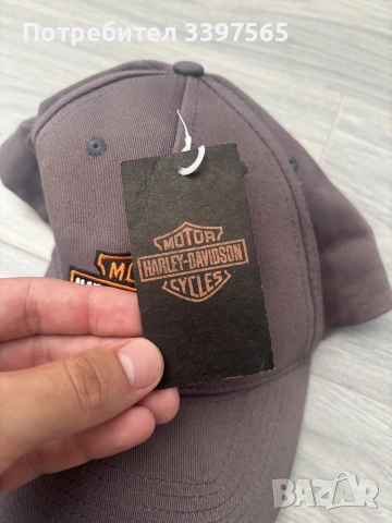 Оригинална шапка Harley Davidson сива - чисто нова с етикет, снимка 7 - Шапки - 55249339