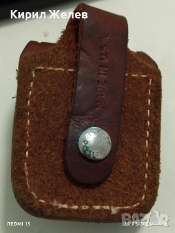 Оригинална метална запалка ZIPPO с кожен калъф колекционерски модел 39228, снимка 8 - Други ценни предмети - 54514512