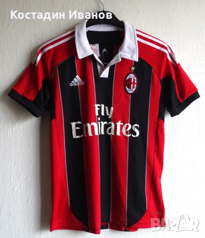 2012 AC Milan Adidas детска футболна тениска размер 176 Милан 
