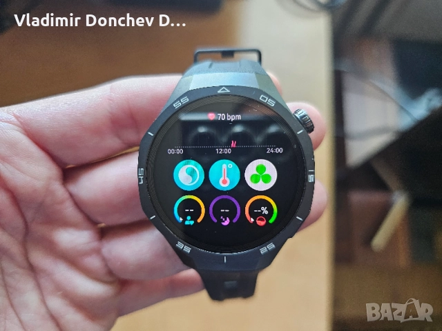 Huawei Watch GT 5 Pro (46mm, Black) - Титаниев корпус, състояние като нов, снимка 10 - Смарт гривни - 54890847