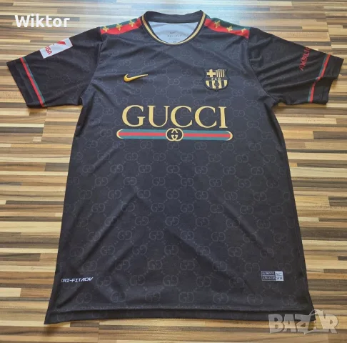 Луксозна тенискa Barcelona x Gucci Edition I Streetwear l S