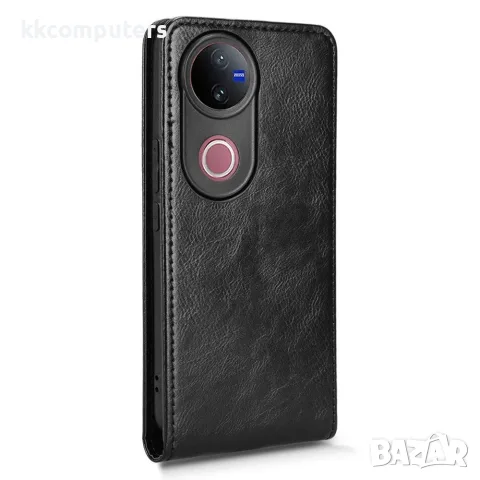 Калъф за vivo V50 5G – Вертикален флип, PU кожа, Джоб за карта, Магнит, 5 цвята, снимка 8 - Калъфи, кейсове - 55378299