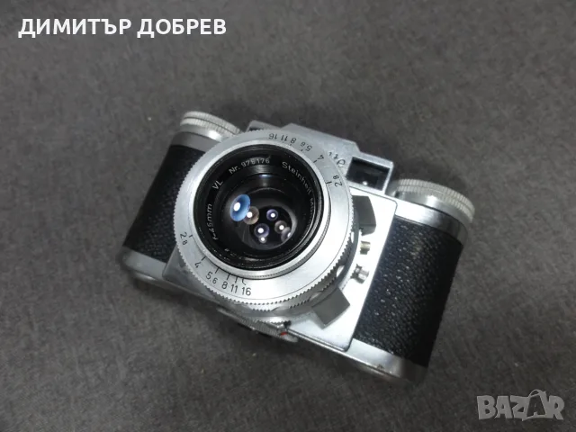 СТАР РЕТРО ЛЕНТОВ 35мм ФОТОАПАРАТ BRAUN PAXETTE GERMANY, снимка 6 - Антикварни и старинни предмети - 55526523