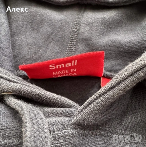 supreme Boxlogo Hoodie Navy Red Fw16 , снимка 3 - Суичъри - 53956012