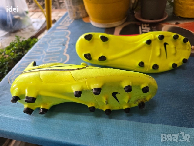 Nike Tiempo Rio II FG Volt/Hyper Punch/Black бутонки футболни обувки, снимка 7 - Маратонки - 54943079