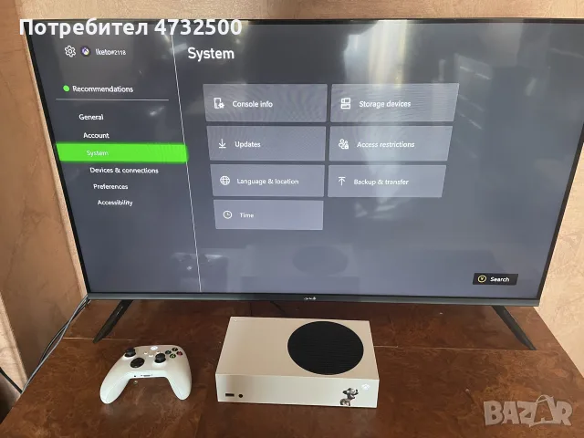 Xbox Series S 512GB – Отлично състояние, с кутия и оригинален контролер, снимка 7 - Xbox конзоли - 55477789