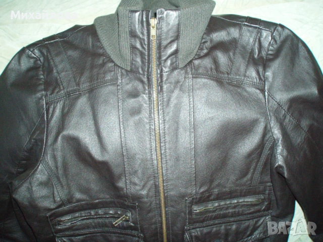 Дамско кожено яке , снимка 6 - Якета - 54352799