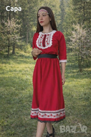 стилни рокли с народни мотиви , снимка 3 - Рокли - 54103614