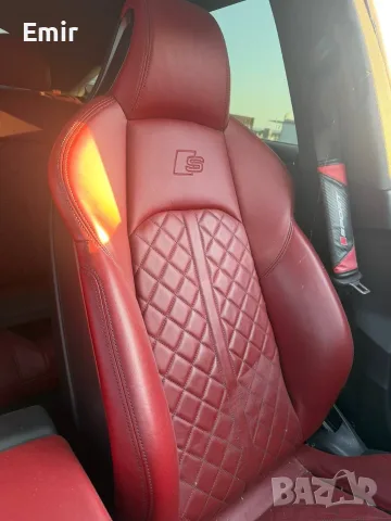 Комплект червен кожен салон Audi S5 B9/F5 – масаж и подгрев