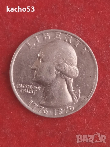 1/4 долар 1976 г. САЩ, снимка 2 - Нумизматика и бонистика - 55089884