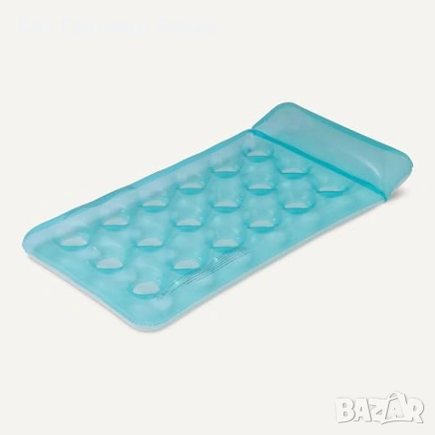 Нов Надуваем дюшек за басейн море плаж Amazon Basics син 154 x 80 см, снимка 4 - Водни спортове - 54465144