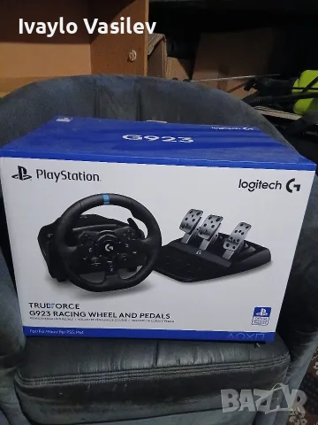 Logitech g 923 волан и шифтар, снимка 3 - Джойстици и геймпадове - 55441144