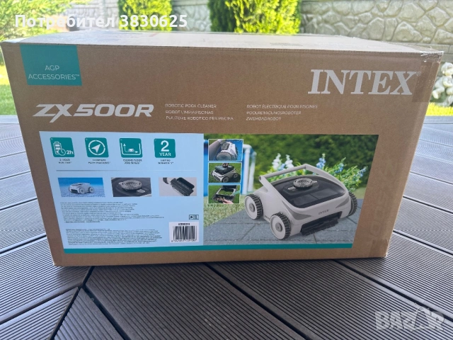 Безкабелен робот за басейн INTEX ZX500R, снимка 3 - Басейни и аксесоари - 54839928