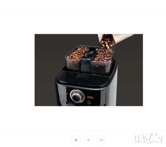 Кафемашина Philips HD7767/00, 1000W, 1.2 л, За зърна или мляно кафе, LCD, Кафемелачка, Стъклена кана, снимка 5 - Кафемашини - 55162773