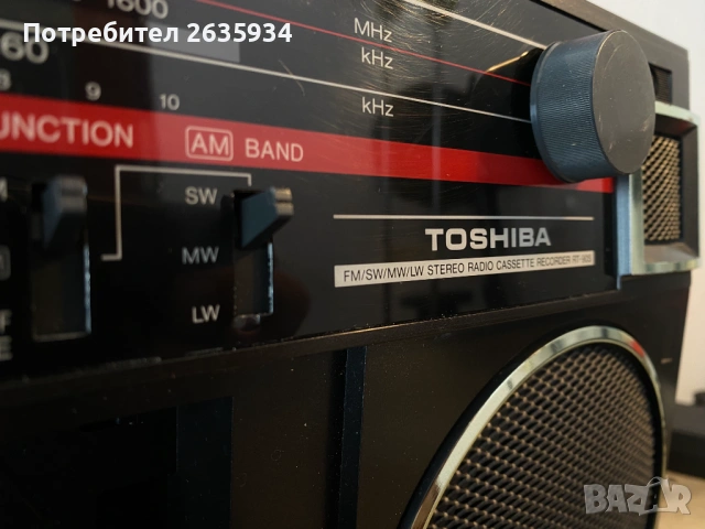 Радиокасетофон BoomBox Toshiba RT-90S, снимка 9 - Радиокасетофони, транзистори - 54605684