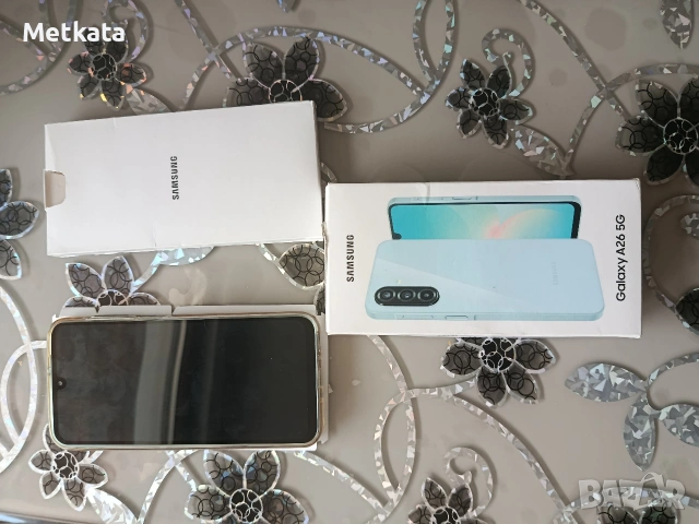 Samsung Galaxy A26 5G – Светлосин / Мента (Пълен комплект + Калъф) , снимка 2 - Samsung - 54944840