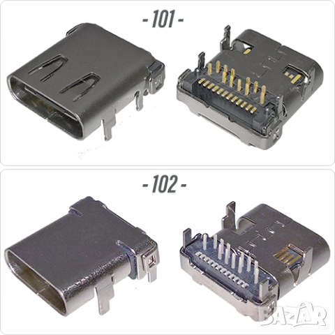 Букса конектор USB Type-C  24 pin ; Waterproof IP67-IP68, снимка 7 - Ремонт на друга електроника - 40051789