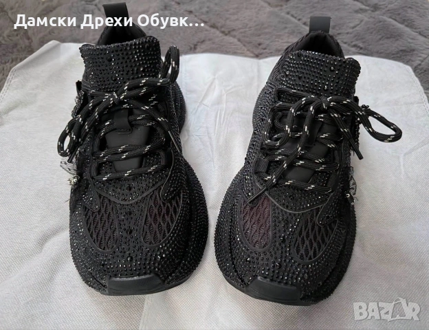 Дамски маратонки с камъни тип Balenciaga 