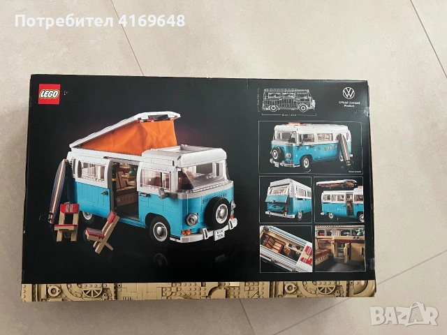 Конструктор Лего Volkswagen T2 Camper Van 10279, снимка 2 - Конструктори - 54672601
