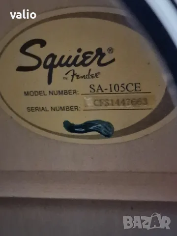 Електро-акустична китара Squier by Fender, модел SA-105CE., снимка 3 - Китари - 55555199
