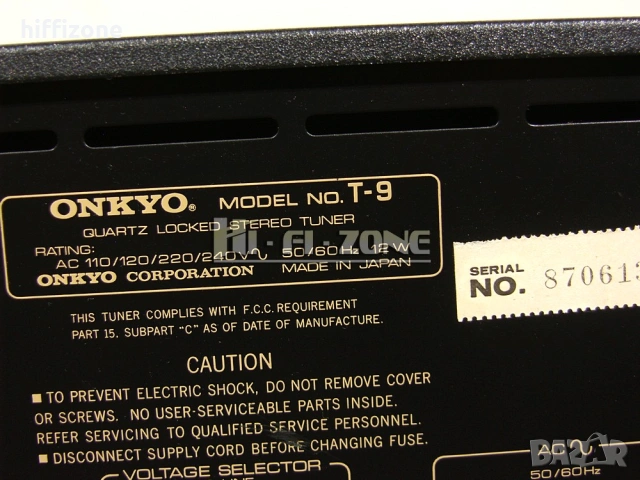 Тунер Onkyo t-9 /1, снимка 8 - Ресийвъри, усилватели, смесителни пултове - 54955562