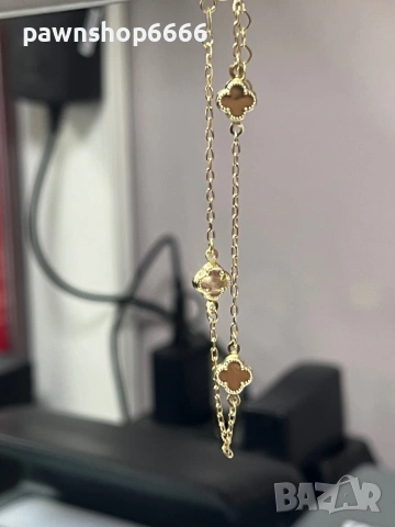 Златна гривна 14 карата 1,08 грама , снимка 3 - Гривни - 54086406