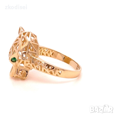 Златен дамски пръстен Cartier 4,53гр. размер:62 14кр. проба:585 модел:37787-1, снимка 3 - Пръстени - 54765446