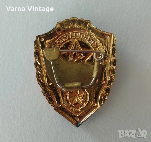 Знак Отличник Советской армии (Отличен войник от Съветската армия). бронз. емайл., снимка 3 - Колекции - 54132466