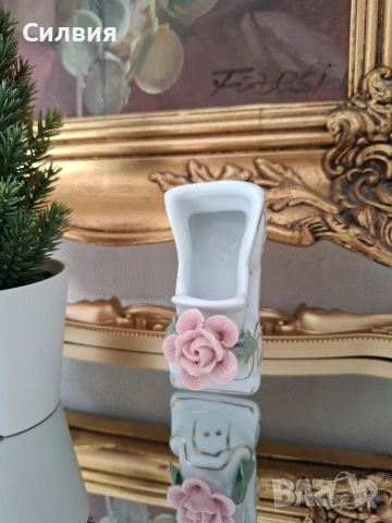 Порцеланова миниатюра- кола, снимка 2 - Статуетки - 54172230