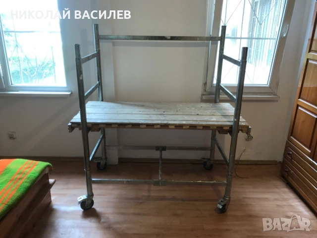 Продава  скеле  /   С  пътека.  и  колелета  / Подцинковано  . , снимка 3 - Други инструменти - 54318194