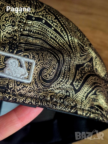 Оригинална шапка New Era 59FIFTY - NY Yankees (Paisley Gold, снимка 9 - Шапки - 54482812