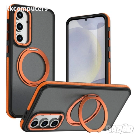 Samsung Galaxy S26 FE Калъф - Магнитен пръстен, PC+TPU, 4 цвята, снимка 2 - Резервни части за телефони - 55045770