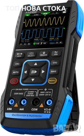 Осцилоскоп мултицет генератор 3-в-1 FNIRSI 2C53T 50MHz 250MSa/s 2 канала, снимка 3 - Друга електроника - 55245097