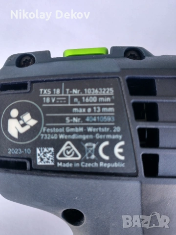 продавам festool TXS 18 и зеге Festool PSBC 420, снимка 3 - Винтоверти - 54722518
