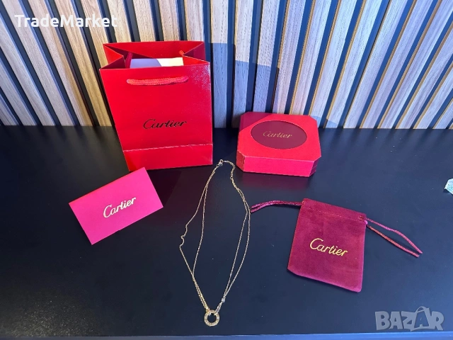 Дамско Колие с Висулка Cartier LOVE с опаковка и аксесоари