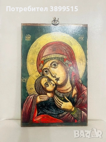 Икона на Св. Дева Мария , снимка 2 - Икони - 53963877