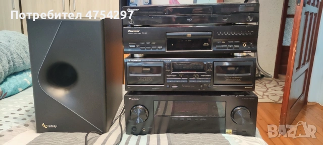 Продавам личната си колекция Pioneer ,Ресивър VSX-930+ дек ,блу рей,сд,буфер и колони