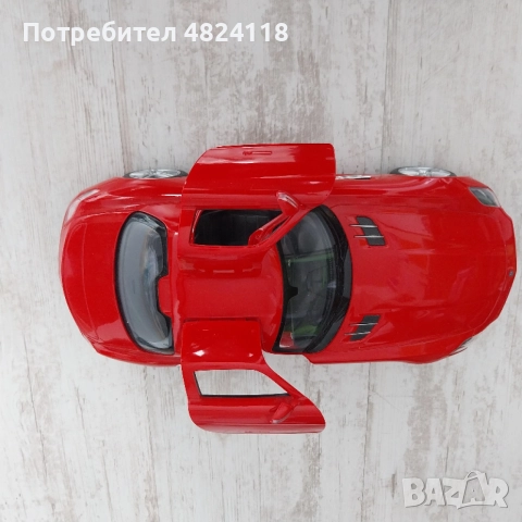 Детска играчка - Кола Mercedes-Benz, с волан контролер, червена, снимка 6 - Коли, камиони, мотори, писти - 54498601