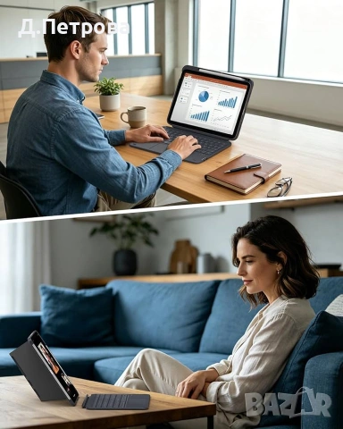 Калъф с Bluetooth клавиатура и тъчпад за iPad 10 (2022) и iPad 11 (A16, 2025), снимка 5 - Таблети - 55226465