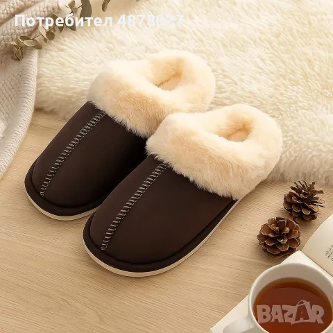 Оригинални Пухкави зимни пантофи SWISS LYX с мемори пяна и гел против умора и мекота !, снимка 7 - Пантофи - 55414457