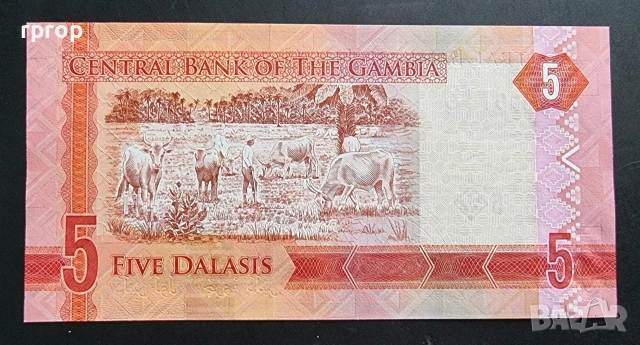 Гамбия.
5 даласи.
2015 година.UNC., снимка 3 - Нумизматика и бонистика - 47948960