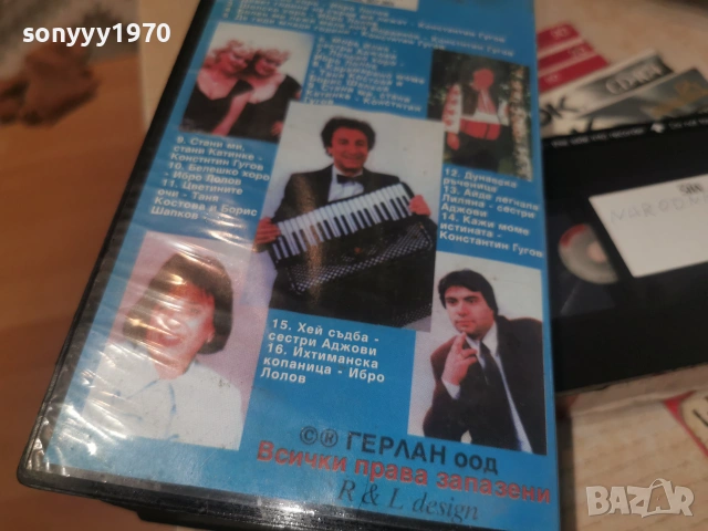 ФОЛКЛОР-НАРОДНА МУЗИКА VHS TAPE 2406262000L1, снимка 10 - Други музикални жанрове - 55038042