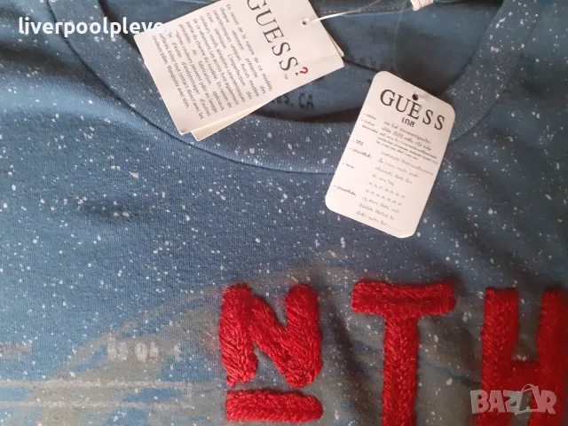 👉Нова Guess Jeans Original L ефектна, снимка 5 - Тениски - 55337737
