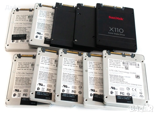 Употребявани 128GB SSD San Disk и Samsung
