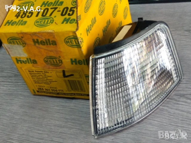 2BA961554-111**NEU**HELLA **бял преден Ляв мигач SEAT TOLEDO L 09/91-95 , снимка 2 - Части - 55278754