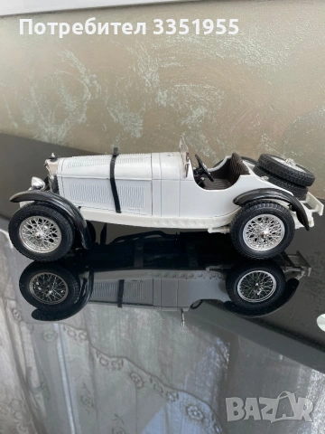 Mercedes benz SSKL 1931 1/18 Burago Ретро модел, снимка 2 - Колекции - 54399975