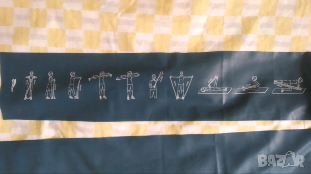 Фитнес лента с инструкции на нея и раковина за масажи, снимка 2 - Фитнес уреди - 54213691