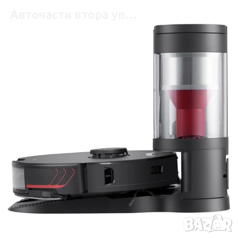 Робот Прахосмукачка с Моп Roborock S7 MaxV Plus, 5100 Pa, Черен, снимка 2 - Прахосмукачки - 54634632